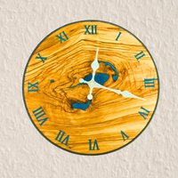Runde Wanduhr 30cm Aus Olivenholz Und Harz | Uhr Mit Lautlosem Uhrwerk Zeitanzeiger Holz Ohne Ticken Weihnachtsgeschenk Runde Wanduhr 30cm Aus Olivenholz Und Harz | Uhr Mit Lautlosem Uhrwerk Zeitanzeiger Holz Ohne Ticken Weihnachtsgeschenk von MartinKHolzkunst