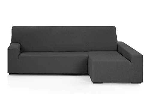 Martina Home Elastischer Bezug für Chaiselongue, Eckteil rechts, lang, Anthrazit von Martina Home