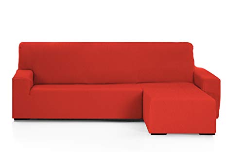 Martina Home Elastischer Bezug für Chaiselongue, Modell Emilia, kurzes Eckteil rechts, Rot von Martina Home