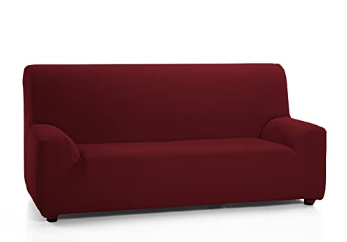 Martina Home Tunez elastischer Sofabezug, Stoff, Rot (Bordeaux), 3-Sitzer (180 bis 240 cm) von Martina Home