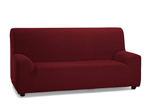 Martina Home Tunez elastischer Sofabezug, Stoff, Rot (Bordeaux), 4-Sitzer (240 bis 270 cm) von Martina Home