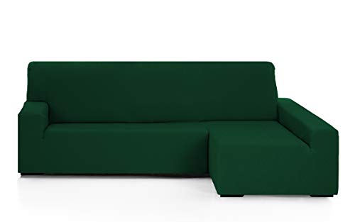 Martina Home Elastischer Bezug für Chaiselongue, Eckteil rechts, lang, Flaschengrün von Martina Home