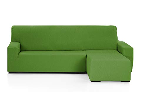 Martina Home - Emilia - Elastischer Bezug für Loungesessel - Kurzer rechter Arm (Vorderansicht) - Grün von Martina Home