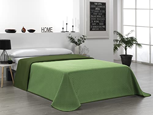 Martina Home Tagesdecke Bouti, wendbar, 100% Polyester, Olivgrün, für Bett mit 105 cm Breite von Martina Home