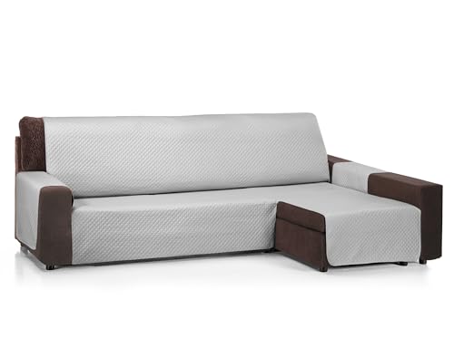 Martina Home Diamond Chaiselongue, gepolstert, 280 cm, Grau, Universal von Martina Home