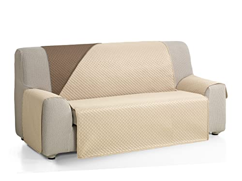 Martina Home Diamond Sofabezug, gesteppt, wendbar, Beige/Braun, 4-Sitzer, 190 cm von Martina Home