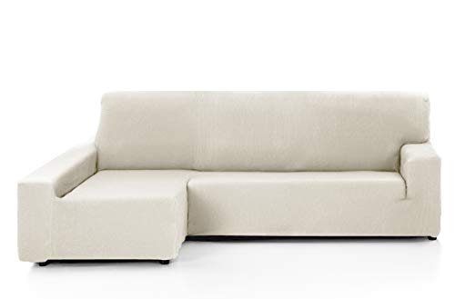 Martina Home - Elastischer Bezug für Sofa, Modell Túnez, Eckteil Links, Stoff, Elfenbeinfarbe, 3-Sitzer, BRAZO IZQUIERDO (visto de frente) 240 cm a 280 cm von Martina Home