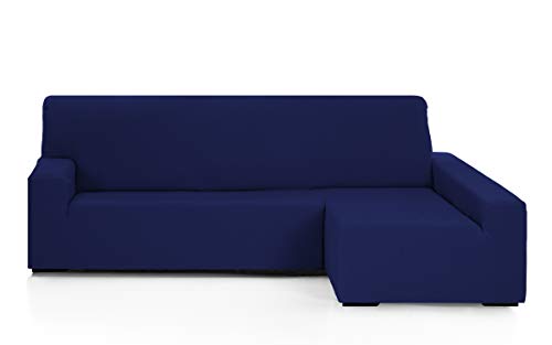 Martina Home Emilia Elastischer Sofabezug für Chaiselongue, Textur, Marineblau, Brazo derecho (mirando de frente) von Martina Home