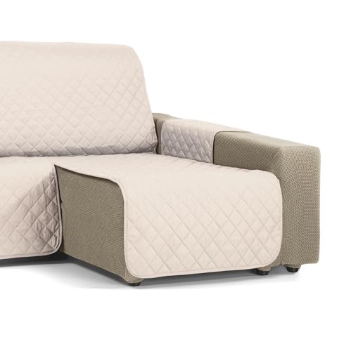 Martina Home Gepolsterte Chaiselongue-Überwurf, Bernstein, 200 cm, Leinen von Martina Home