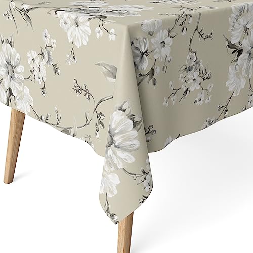 Martina Home Harzbeschichtete Tischdecke Daniela, 100 x 140 cm, Beige von Martina Home