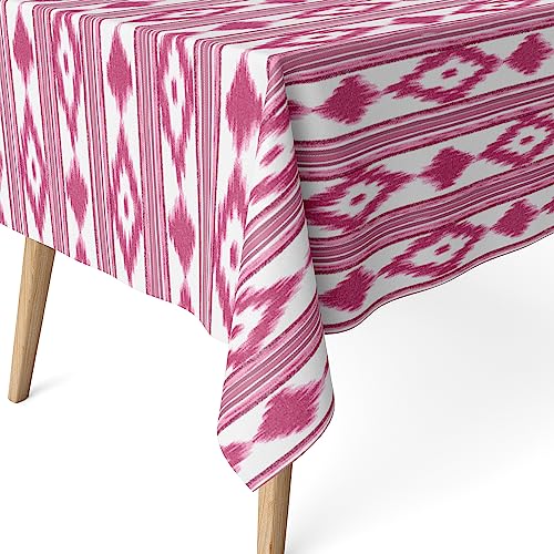 Martina Home Harzbeschichtete Tischdecke Inseln, 140 x 140 cm, Pink von Martina Home