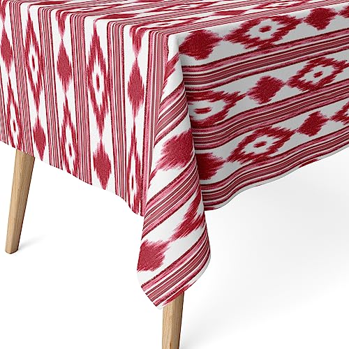 Martina Home Harzbeschichtete Tischdecke Inseln, 200 x 140 cm, Rot von Martina Home