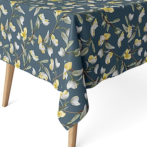 Martina Home Harzbeschichtete Tischdecke Olga, 180 x 140 cm, Blau von Martina Home