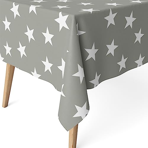 Martina Home Harzbeschichtete Tischdecke Polar, 250 x 140 cm, Grau von Martina Home