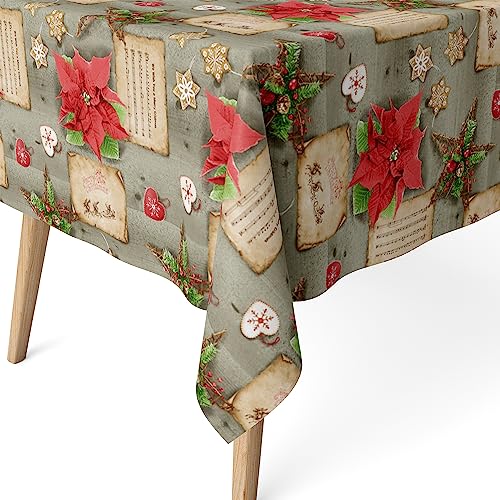 Martina Home Harzbeschichtete Tischdecke Weihnachten, 180 x 140 cm, Unique von Martina Home