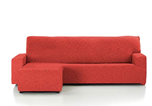 Martina Home Indiana Bezug für Chaiselongue, Materialzusammensetzung: 50% Polyester, 45% Baumwolle, 5% Elastan. Qualität: Jacquard, Rostrot (Teja), 1 cm cm von Martina Home