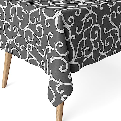 Martina Home Harzbeschichtete Tischdecke Loiret, 180 x 140 cm, Grau von Martina Home