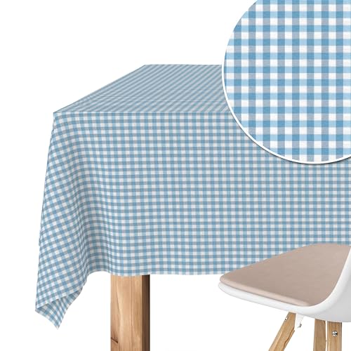 Martina Home Tischdecke mit Teflonbeschichtung Petit Vichy, 220 x 140 cm, Blau von Martina Home