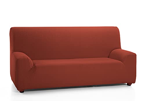 Martina Home Schutzhülle aus elastischem Sofa 2 Sitzer, Stoff, 120-190 cm, Rostrot von Martina Home