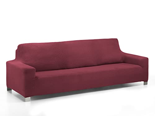 Martina Home Daytona Super Stretch Multi Anpassbarer Sofabezug, Polyester Baumwolle, aubergine, 3 Sitzer von Martina Home