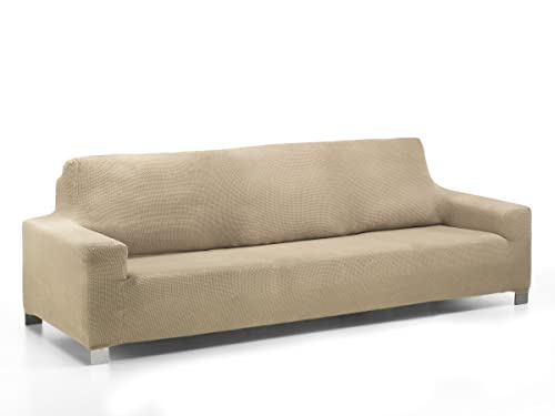 Martina Home Daytona Super Stretch Multi Anpassbarer Sofabezug, Polyester Baumwolle, beige, 4 Sitzer von Martina Home