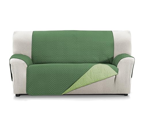 Martina Home Sofaüberwurf Milano, 2-Sitzer, XL, Grün/Flasche von Martina Home