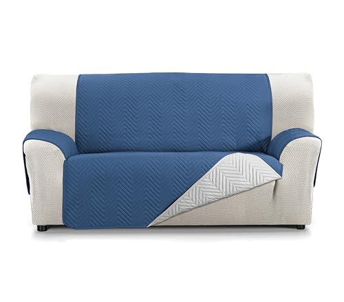 Martina Home Sofaüberwurf Milano, 3-Sitzer, XL, Grau/Blau von Martina Home