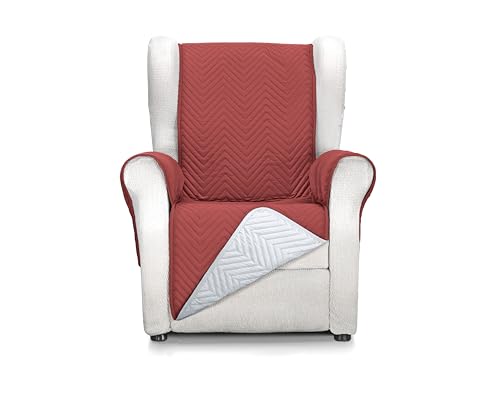 Martina Home Milano Bezug für 1-Sitzer/Relax-Polstersofa – Rot/Grau von Martina Home