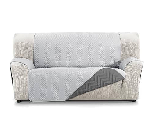 Martina Home Sofaüberwurf Milano 2-Sitzer, XL, Grau/Anthrazit von Martina Home