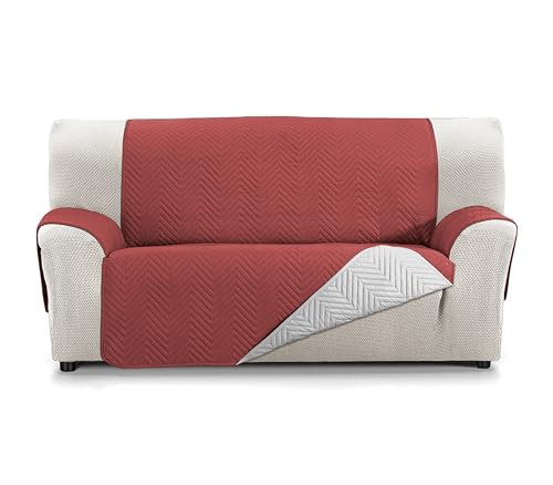 Martina Home Sofaüberwurf Milano 3-Sitzer Rot/Grau von Martina Home