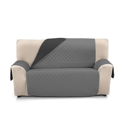 Martina Home Sofaüberwurf gesteppt, wendbar, Bernstein, 3-Sitzer, Anthrazit, Schwarz Martina Home Sofaüberwurf gesteppt, wendbar, Bernstein, 3-Sitzer, Anthrazit, Schwarz von Martina Home