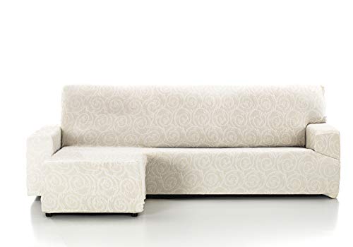 Martina Home Indiana Bezug für Chaiselongue, Materialzusammensetzung: 50% Polyester, 45% Baumwolle, 5% Elastan. Qualität: Jacquard, ekrü, 1 cm cm von Martina Home