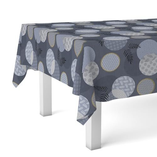 Martina Home Tischdecke, Wachstuch, Linsen, Blau, 180 x 140 cm von Martina Home