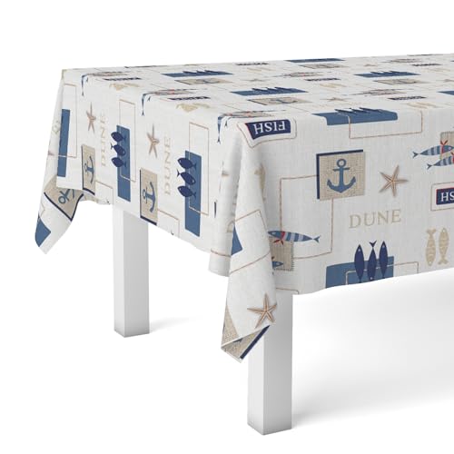 Martina Home Wachstuchtischdecke Meer, 240 x 140 cm, Blau von Martina Home