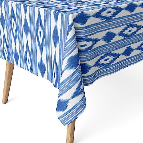 Martina Home Harzbeschichtete Tischdecke Inseln, 200 x 140 cm, Blau von Martina Home