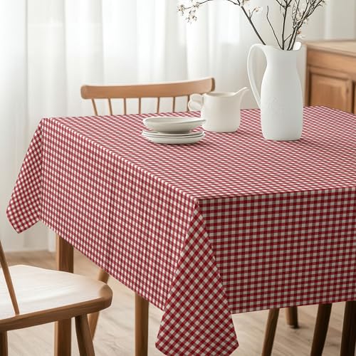 Martina Home Tischdecke mit Teflonbeschichtung Petit Vichy, 100 x 140 cm, Rot von Martina Home