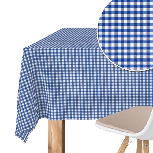 Martina Home Tischdecke mit Teflonbeschichtung Petit Vichy, 180 x 140 cm, Königsblau von Martina Home