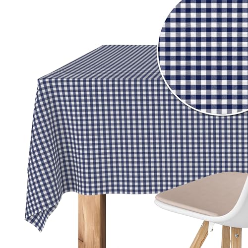 Martina Home Tischdecke mit Teflonbeschichtung Petit Vichy, 220 x 140 cm, Marineblau von Martina Home