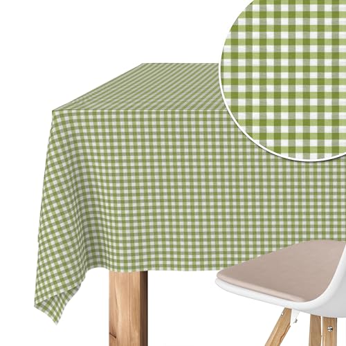 Martina Home Tischdecke mit Teflonbeschichtung Petit Vichy, 220 x 140 cm, Pistaziengrün von Martina Home