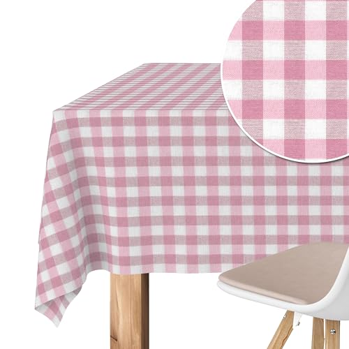 Martina Home Tischdecke mit Teflonbeschichtung Vichy, 100 x 140 cm, Pink von Martina Home