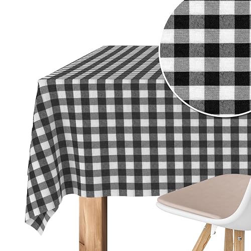 Martina Home Tischdecke mit Teflonbeschichtung Vichy, 100 x 140 cm, Schwarz von Martina Home