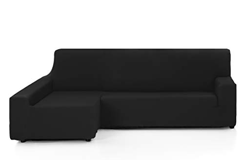 Martina Home - Elastischer Sofabezug, Eckteil Links, Modell Túnez, Stoff, Schwarz, 3-Sitzer von Martina Home