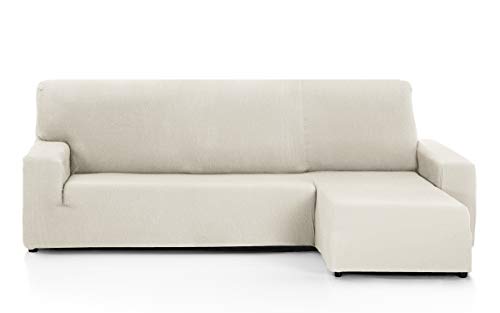 Martina Home - Sofabezug für Chaise Longue, Modell Túnez, Stoff, Elfenbeinfarbe, kurzes Eckteil rechts von Martina Home