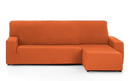 Martina Home - Sofabezug für Chaise Longue, Modell Túnez, Stoff, Orange, kurzes Eckteil rechts von Martina Home