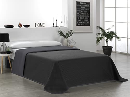 Martina Home Wendbare Tagesdecke, Grau, Schwarz, Bett 150 cm von Martina Home