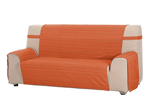 Martina Home deckt Sofa/salvasofa Modell Ribera Maßnahme 4-Sitzer 190 x 210 cm, Stoff, Orange, 32 x 42 x 8 cm von Martina Home