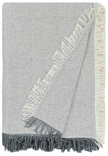 Martina Home Mehrzweck-Schaumstoff, 80% Baumwolle, 20% Polyester, Ecru/Grau, 130 x 180 cm von Martina Home