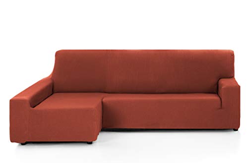 Martina Home Schutzhülle Sofa elastisch Tunez Chaisse Longue Brazo Izquierdo Rostrot (TEJA) von Martina Home