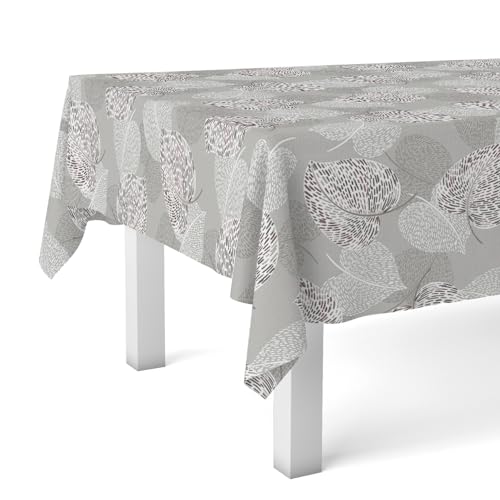 Wachstuch-Tischdecke, SIL, 140 x 140 cm, Grau von Martina Home