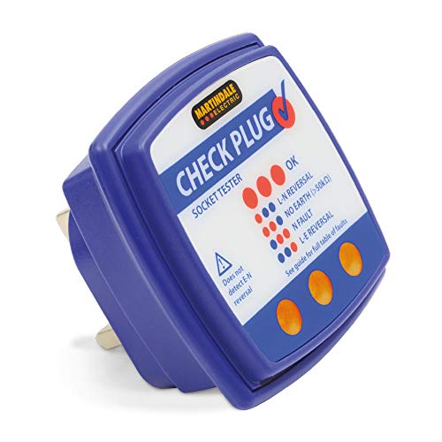 Martindale CP501 klassischer Prüf-Stecker, 240 V, Steckdosen-Tester, neues Design von Martindale